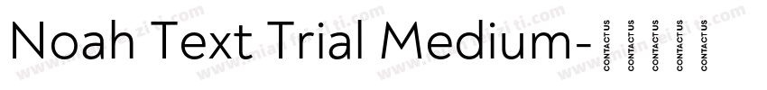 Noah Text Trial Medium字体转换